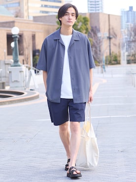 「nissen（ニッセン）のアイテム（ジャケット/アウター）」を使った、nissen Mens Modelsさん（メンズ・178cm）の春コーディネート
