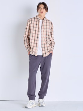 「アイテム（トップス）」を使った、nissen Mens Modelsさん（メンズ・185cm）の冬コーディネート