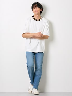 nissen Mens Modelsさん（メンズ・185cm）の夏コーディネート