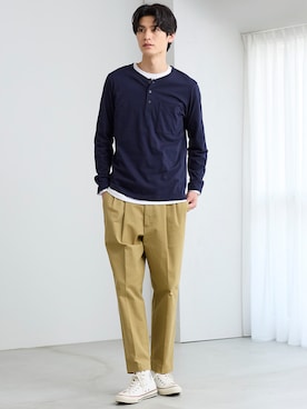 nissen Mens Modelsさん（メンズ・183cm）の秋コーディネート