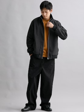 「トレーナー」｜nissen Mens Modelsさん（メンズ・183cm）の秋コーディネート