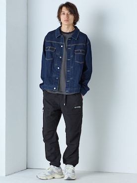 「アイテム（パンツ）」を使った、nissen Mens Modelsさん（メンズ・185cm）の秋コーディネート