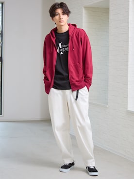 「nissen（ニッセン）のアイテム」を使った、nissen Mens Modelsさん（メンズ・183cm）の秋コーディネート