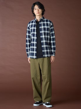 nissen Mens Modelsさん（メンズ・183cm）の秋コーディネート