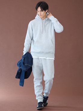 「アイテム（デニムジャケット）」を使った、nissen Mens Modelsさん（メンズ・178cm）の秋コーディネート