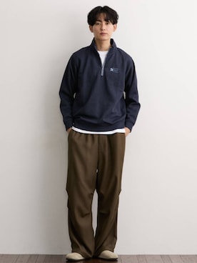 「nissen（ニッセン）のアイテム」を使った、nissen Mens Modelsさん（メンズ・182cm）の秋コーディネート