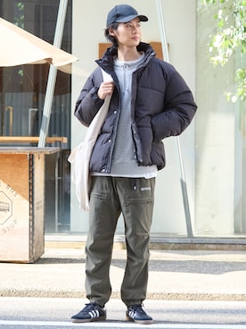 「ジョガーパンツ」｜nissen Mens Modelsさん（メンズ・183cm）の秋コーディネート