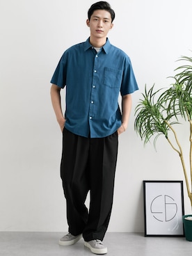 「nissen（ニッセン）のアイテム」を使った、nissen Mens Modelsさん（メンズ・177cm）の夏コーディネート