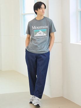 半袖プリントTシャツ2枚組（カジュアルロゴ柄）【大きいサイズ有