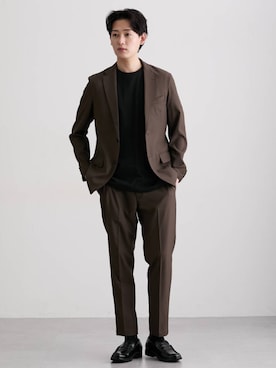 「nissen（ニッセン）のアイテム（ジャケット/アウター）」を使った、nissen Mens Modelsさん（メンズ・182cm）の冬コーディネート