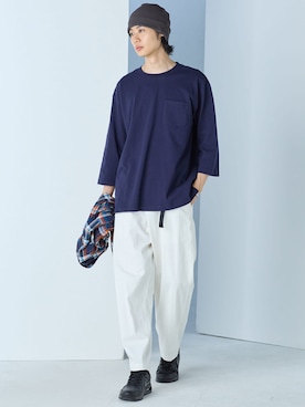 「nissen（ニッセン）のアイテム」を使った、nissen Mens Modelsさん（メンズ・178cm）の秋コーディネート