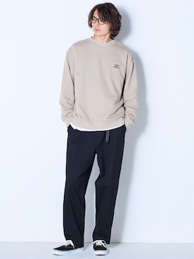 「アイテム（スウェット）」を使った、nissen Mens Modelsさん（メンズ・185cm）の夏コーディネート