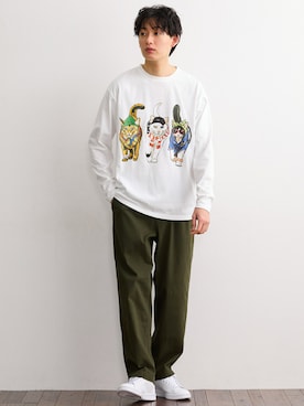 nissen Mens Modelsさん（メンズ・182cm）の冬コーディネート