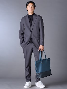 「アイテム（セットアップ）」を使った、nissen Mens Modelsさん（メンズ・178cm）の冬コーディネート