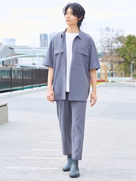 「nissen（ニッセン）のアイテム」を使った、nissen Mens Modelsさん（メンズ・183cm）の春コーディネート