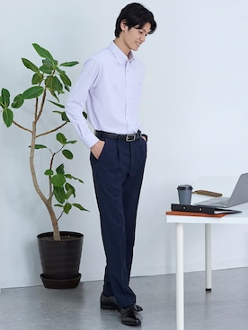 「アイテム（フォーマルスーツ/小物）」を使った、nissen Mens Modelsさん（メンズ・185cm）の秋コーディネート