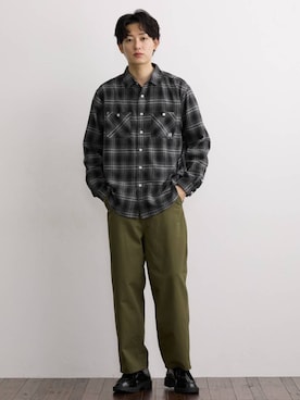 nissen Mens Modelsさん（メンズ・182cm）の冬コーディネート