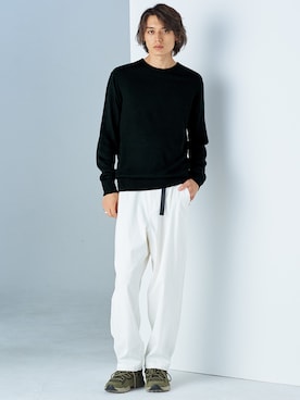 「アイテム（トップス）」を使った、nissen Mens Modelsさん（メンズ・185cm）の秋コーディネート