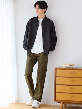 「アイテム（トップス）」を使った、nissen Mens Modelsさん（メンズ・185cm）の夏コーディネート