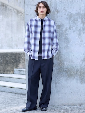 「アイテム（トップス）」を使った、nissen Mens Modelsさん（メンズ・185cm）の夏コーディネート