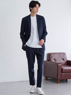 「アイテム（フォーマルスーツ/小物）」を使った、nissen Mens Modelsさん（メンズ・185cm）の夏コーディネート