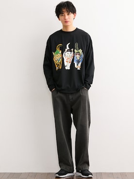 nissen Mens Modelsさん（メンズ・182cm）の冬コーディネート