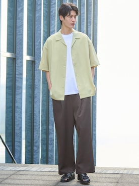 「nissen（ニッセン）のアイテム」を使った、nissen Mens Modelsさん（メンズ・185cm）の春コーディネート