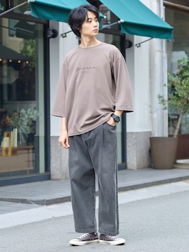 nissen Mens Modelsさん（メンズ・183cm）の春コーディネート