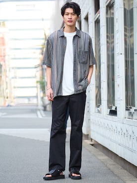 nissen Mens Modelsさん（メンズ・185cm）の春コーディネート
