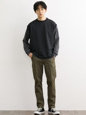 nissen Mens Modelsさん（メンズ・182cm）の冬コーディネート