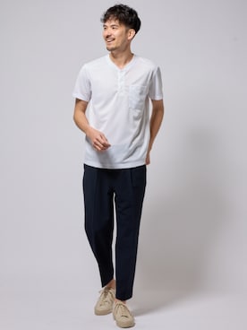 nissen Mens Modelsさん（メンズ・181cm）の夏コーディネート