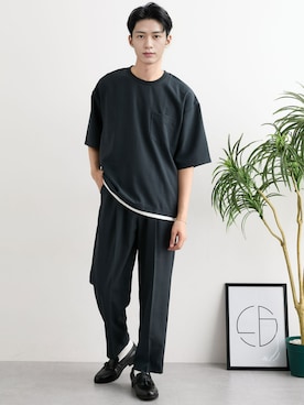 「nissen（ニッセン）のアイテム」を使った、nissen Mens Modelsさん（メンズ・177cm）の夏コーディネート