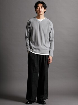nissen Mens Modelsさん（メンズ・185cm）の冬コーディネート