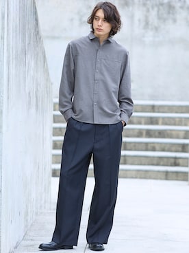 「アイテム（シャツ/ブラウス）」を使った、nissen Mens Modelsさん（メンズ・185cm）の夏コーディネート