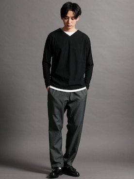 nissen Mens Modelsさん（メンズ・185cm）の冬コーディネート