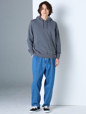 「アイテム（パーカー）」を使った、nissen Mens Modelsさん（メンズ・185cm）の秋コーディネート