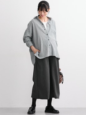 「アイテム（ママ＆ベビー）」を使った、nissen Maternity Modelsさん（レディース・165cm）の冬コーディネート