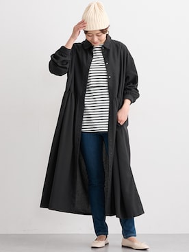 「アイテム（ママ＆ベビー）」を使った、nissen Maternity Modelsさん（レディース・160cm）の冬コーディネート