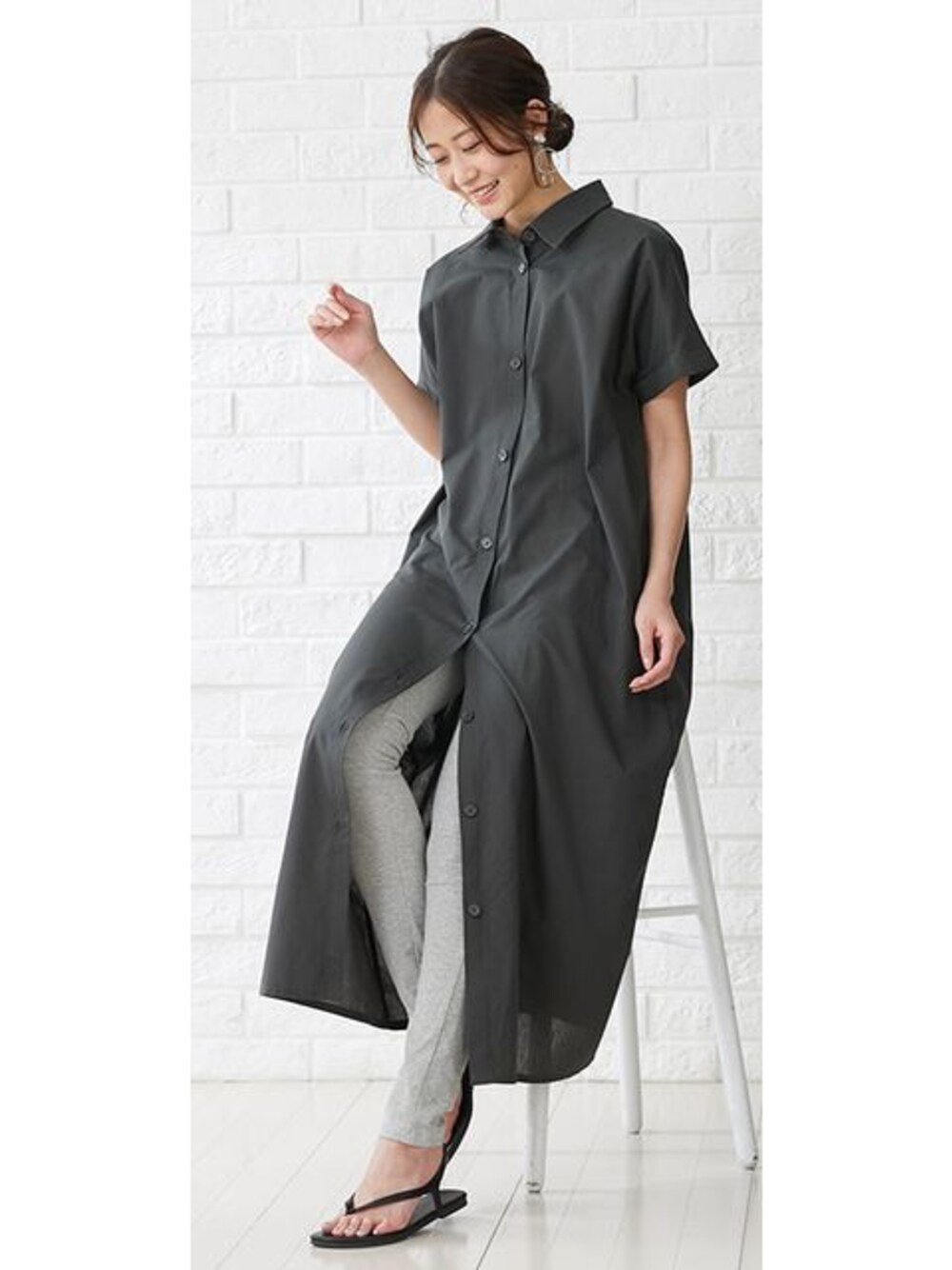 その他のマタニティウェア/グッズ、グレー系のマタニティウェア/グッズを着用したレディースの春コーディネートの1枚目の写真