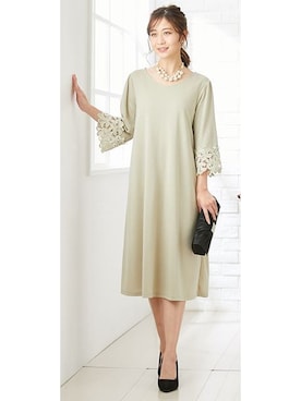 「アイテム（ママ＆ベビー、グリーン系）」を使った、nissen Maternity Modelsさん（レディース・162cm）の冬コーディネート