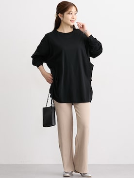 「アイテム（ママ＆ベビー）」を使った、nissen Maternity Modelsさん（レディース・160cm）の冬コーディネート