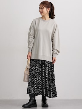 「アイテム（ママ＆ベビー）」を使った、nissen Maternity Modelsさん（レディース・160cm）の冬コーディネート