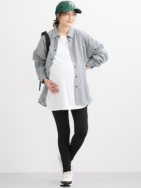 「アイテム（マタニティウェア/グッズ）」を使った、nissen Maternity Modelsさん（レディース・160cm）の秋コーディネート