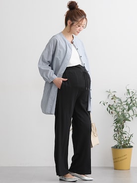 「nissen（ニッセン）のアイテム」を使った、nissen Maternity Modelsさん（レディース・160cm）の春コーディネート