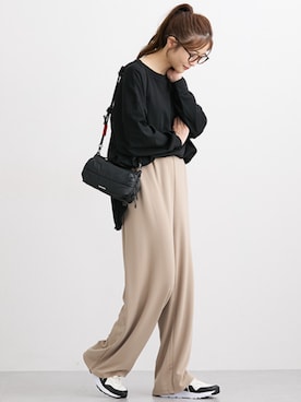 「アイテム（マタニティウェア/グッズ）」を使った、nissen Maternity Modelsさん（レディース・160cm）の秋コーディネート