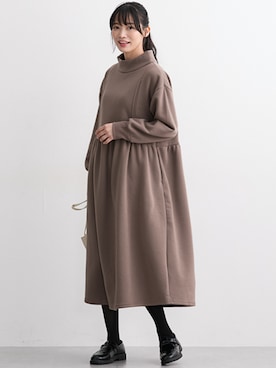 「アイテム（ママ＆ベビー）」を使った、nissen Maternity Modelsさん（レディース・165cm）の冬コーディネート