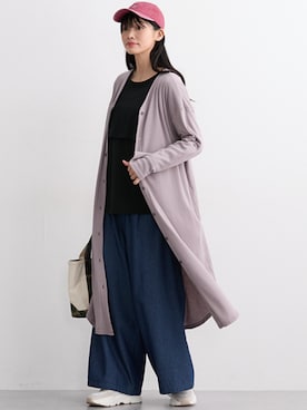 「アイテム（ママ＆ベビー）」を使った、nissen Maternity Modelsさん（レディース・165cm）の冬コーディネート