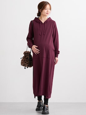 「アイテム（マタニティウェア/グッズ）」を使った、nissen Maternity Modelsさん（レディース・160cm）の秋コーディネート