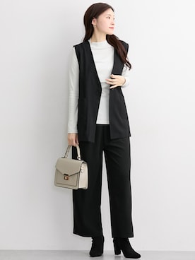 「アイテム（ママ＆ベビー）」を使った、nissen Maternity Modelsさん（レディース・167cm）の秋コーディネート