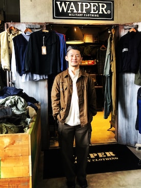 D さん（メンズ・168cm）の夏コーディネート